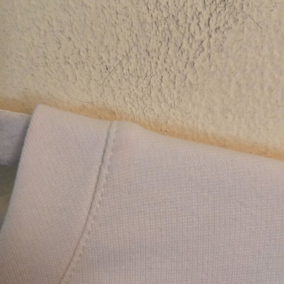 Sara Campbell Cream Polka Dot Ruffled Sheer 3/4 Sleeve Jersey Size S - Picture 6 of 6